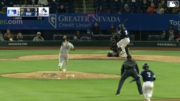 Aramis Garcia homers (3) on a fly ball to right field. Tommy Troy scores. LuJames Groover scores.