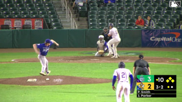 Aaron Parker walks. Arjun Nimmala scores. Victor Arias to 3rd. Sean Keys to 2nd.