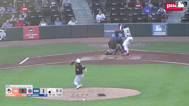 Andy Garriola out on a sacrifice fly to left fielder Kevin Kilpatrick Jr. Jefferson Rojas scores.