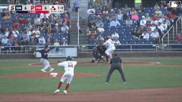 Nate Baez grounds into a double play, third baseman Coby Morales to second baseman Connor McGinnis to first baseman Nicholas Torres. Romy Gonzalez out at 2nd. Nate Baez out at 1st.