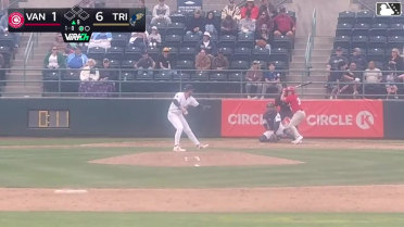 Ryan Sprock homers (6) on a fly ball to left field.