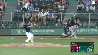 Eddys Leonard homers (3) on a fly ball to left field.