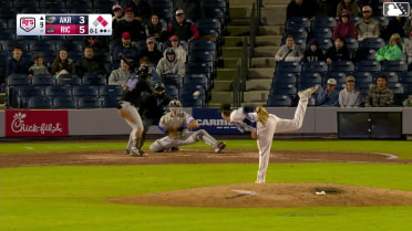 Ralphy Velazquez singles on a ground ball to right fielder Jonah Cox. Alex Mooney scores. Nick Mitchell to 3rd.