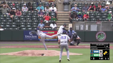 Brody Hopkins In play, out(s) to Heston Kjerstad
