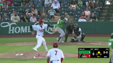 Marcus Smith homers (3) on a line drive to left field. Julio Carreras scores.