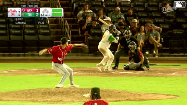 Nelson Quiroz homers (1) on a line drive to right center field.