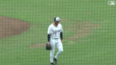 Noah Cameron notches his fifth strikeout of the game