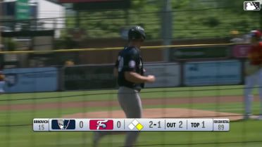 Marco Luciano homers (9) on a line drive to right field. Garrett Martin scores.