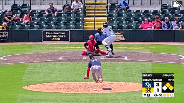 Murf Gray singles on a line drive to right fielder Cameron Nickens. Josh Tate scores. Luke Scherrer to 3rd.