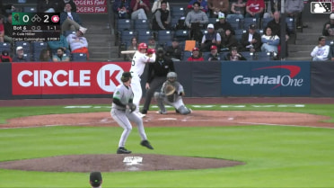 Carter Cunningham homers (10) on a fly ball to right center field.