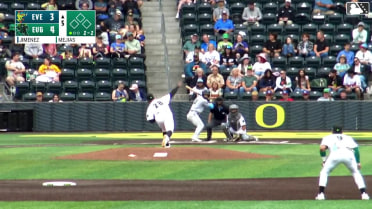 Carlos Jimenez homers (9) on a fly ball to center field.