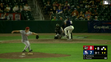 Landon Tomkins In play, run(s) to Aaron Parker