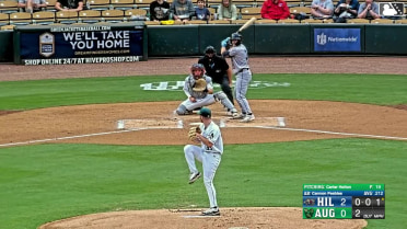 Cannon Peebles homers (5) on a fly ball to left field. Jose Pirela scores.