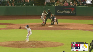 Junior Franco grounds into a double play, second baseman Francisco Acuna to shortstop Ryan Jackson to first baseman Romeo Sanabria. Gavin Logan out at 2nd. Junior Franco out at 1st.