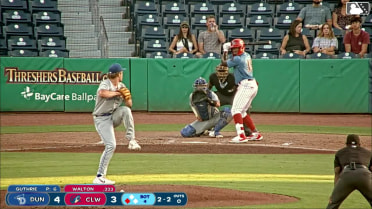 TJayy Walton singles on a ground ball to right fielder Dariel Ramon. Matthew Ferrara scores.