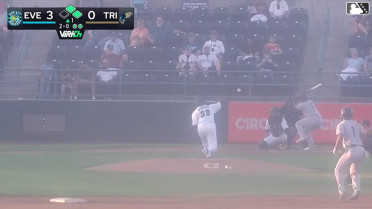Cesar Quintas homers (1) on a line drive to left field. Ricardo Cova scores. Luis Suisbel scores.