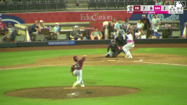 Alberto Barriga homers (3) on a fly ball to left field.