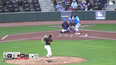 Raudi Rodriguez homers (1) on a fly ball to left center field. Matthew Lugo scores.