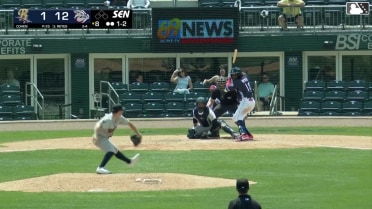 Felix Reyes homers (8) on a fly ball to right field.