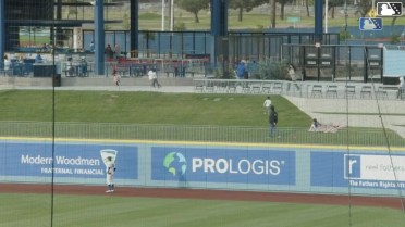 Kayson Cunningham hits his first pro homer 