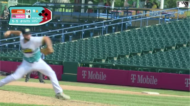 Enddy Azocar homers (13) on a fly ball to left center field.