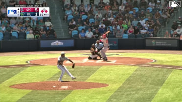 Kevin Fitzer singles on a line drive to left fielder Avery Owusu-Asiedu. Jacob Humphrey scores. Robert Calaz to 2nd.