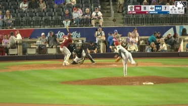 Marcus Lee Sang homers (2) on a fly ball to center field.