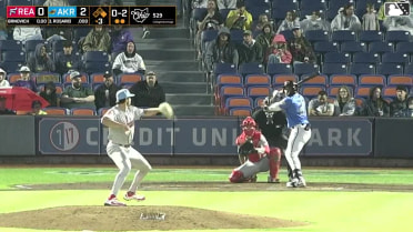 Alfonsin Rosario homers (1) on a fly ball to left center field. Ralphy Velazquez scores.