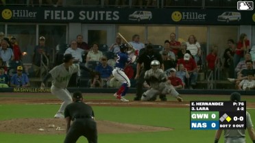 Luis Lara's RBI triple