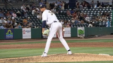 Alexander Alberto's first save of the season