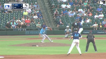 Tyler Whitaker grounds into a double play, second baseman Jean Walters to first baseman Jesus Valdez. Cameron Sisneros out at 2nd. Tyler Whitaker out at 1st.