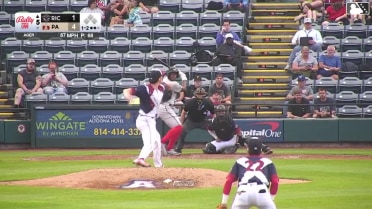Bo Davidson homers (19) on a fly ball to left field.