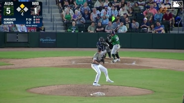 Luis Guanipa singles on a sharp ground ball to center fielder Darlyn De Leon. Joe Olsavsky scores.