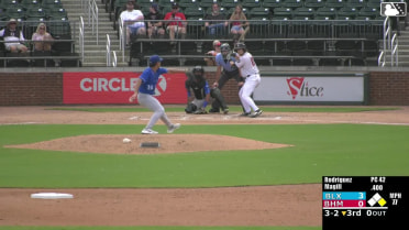 Grant Magill strikes out swinging and Jeral Perez caught stealing 2nd, catcher Edgardo Ordonez to second baseman Jheremy Vargas to catcher Edgardo Ordonez.