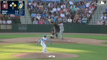 Braylin Morel homers (2) on a fly ball to left center field. Daniel Flames scores.