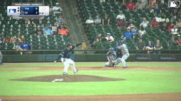 Frank Rodriguez homers (8) on a fly ball to left field.