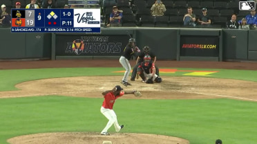 Yolmer Sánchez homers (1) on a fly ball to right center field. Chris Taylor scores.