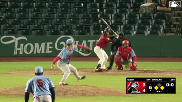 Charles Davalan singles on a ground ball to right fielder Jose Cordoba. Jordan Thompson scores. Samuel Munoz to 3rd.