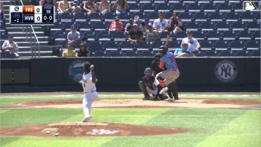 Braylin Tavera homers (4) on a fly ball to center field.