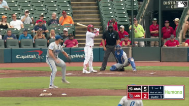 Austin Hendrick homers (6) on a fly ball to right field.