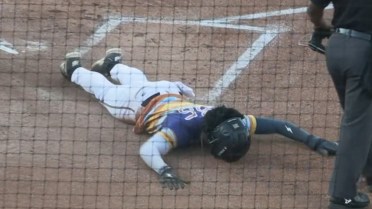 Homer Bush Jr.'s singles, steal two bases and scores