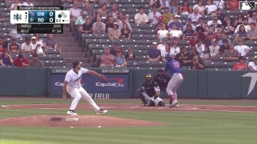 Jordan Nwogu out on a sacrifice fly to center fielder Billy Cook. Chas McCormick scores.