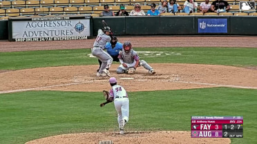 Anthony Huezo homers (2) on a fly ball to center field. Nick Monistere scores.