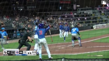 Alex Ramírez doubles (3) on a sharp fly ball to left fielder David Calabrese. Devin Ortiz scores. Alex Madera scores.