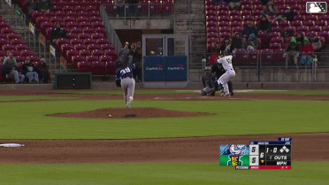 Marek Houston homers (3) on a fly ball to right field.