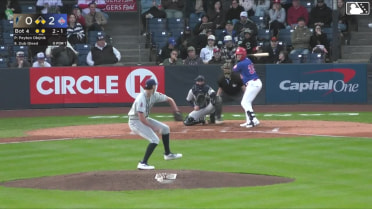 Dub Gleed singles on a line drive to center fielder Jorge Ruiz. Peyton Williams scores. J.R. Freethy to 2nd.