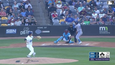 Matthew Lugo homers (5) on a line drive to right center field.