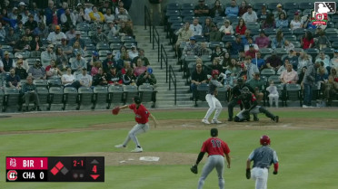 Dominic Pitelli grounds out, second baseman Andy Weber to first baseman Alec Makarewicz. Shane Sasaki scores.