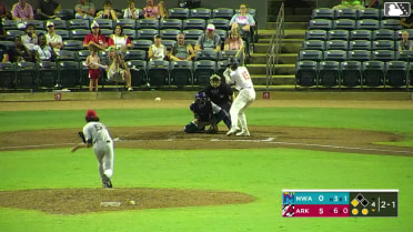 Josh Caron homers (3) on a fly ball to center field. Hunter Fitz-Gerald scores.