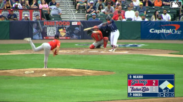 Blue Jays prospect Charles McAdoo hits two-run homer
